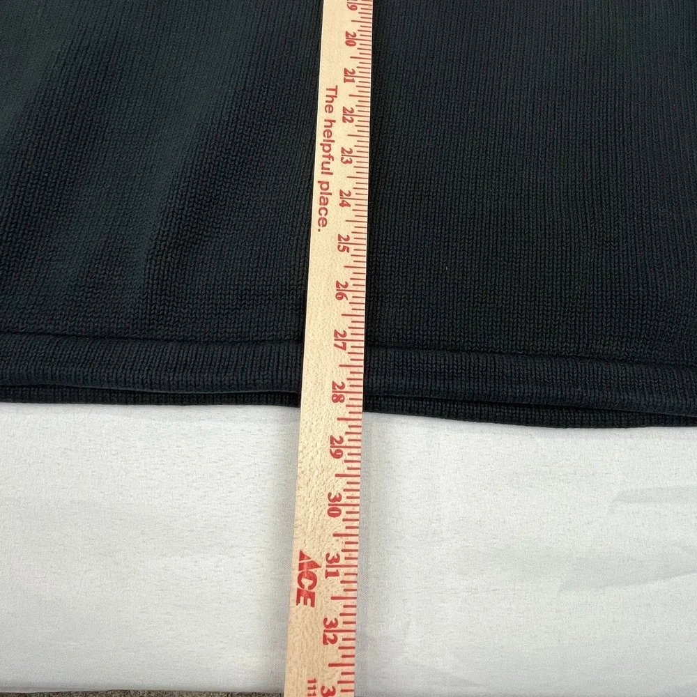 Eddie Bauer Sweater Mens XL Black‎ 1/4 Zip Long Sleeve Made in Australia